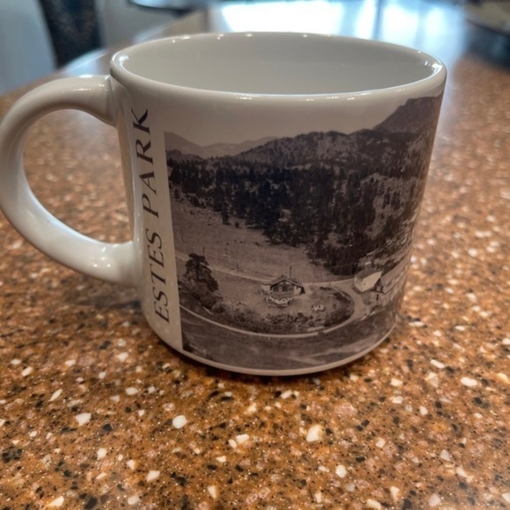 Estes Park Colorado Then & Now Mug